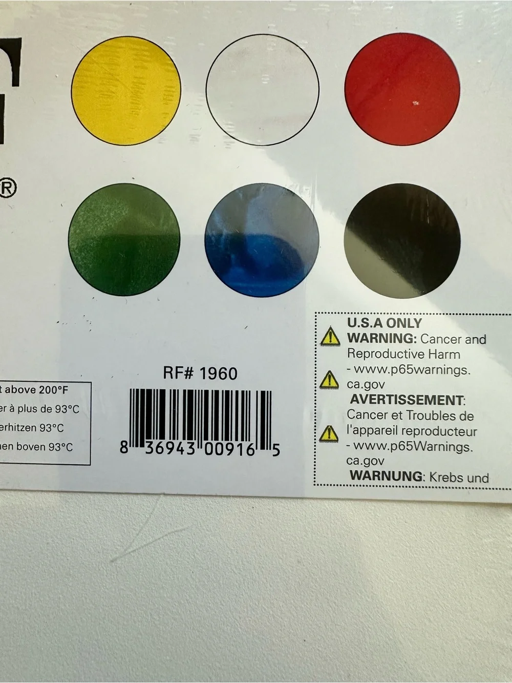 R&F Encaustic Paint Set of 6, Opaque Colors, 40ml
